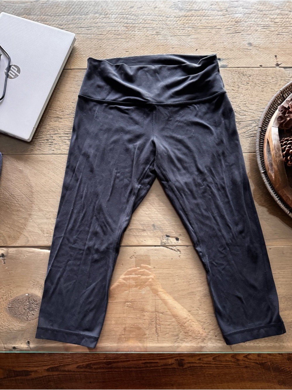 Lululemon align cropped leggings black size 10